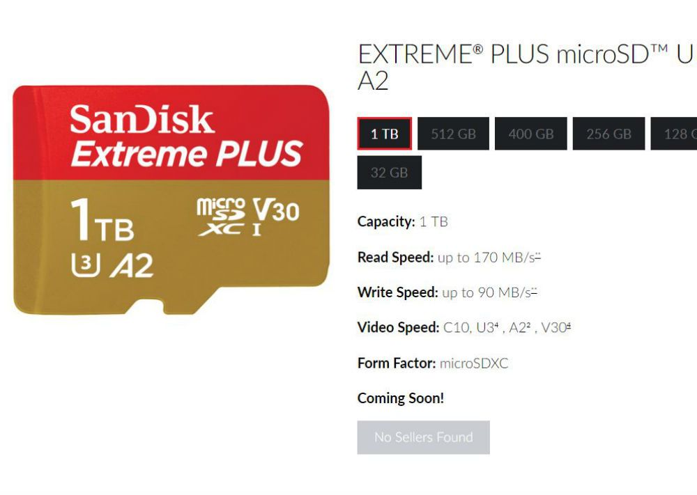 Sandisk Launches First Ever 1tb Microsd Itproportal