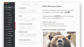 Bear app for Mac