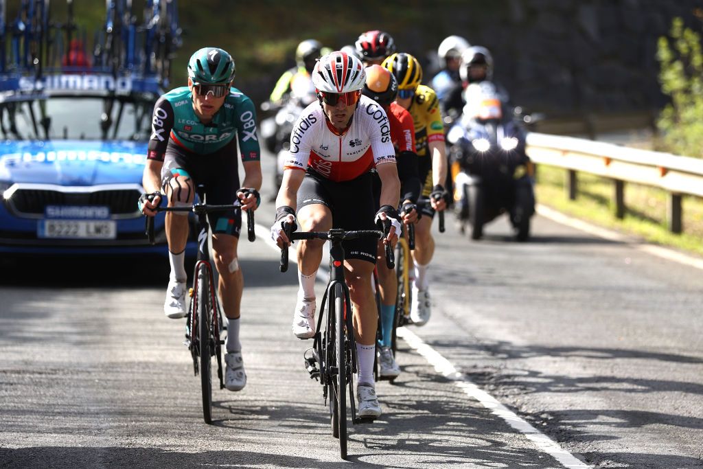 ARRATE SPAIN APRIL 09 Ion Izagirre Insausti of Spain and Team Cofidis competes in the breakaway during the 61st Itzulia Basque Country 2022 Stage 6 a 1357km stage from Eibar to Arrate itzulia WorldTour on April 09 2022 in Arrate Spain Photo by Gonzalo Arroyo MorenoGetty Images