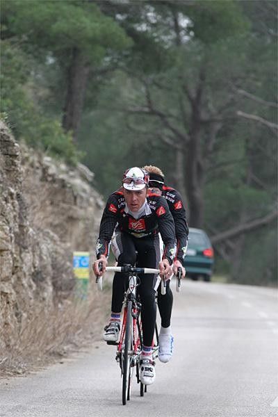 The riders were going pretty much flat out