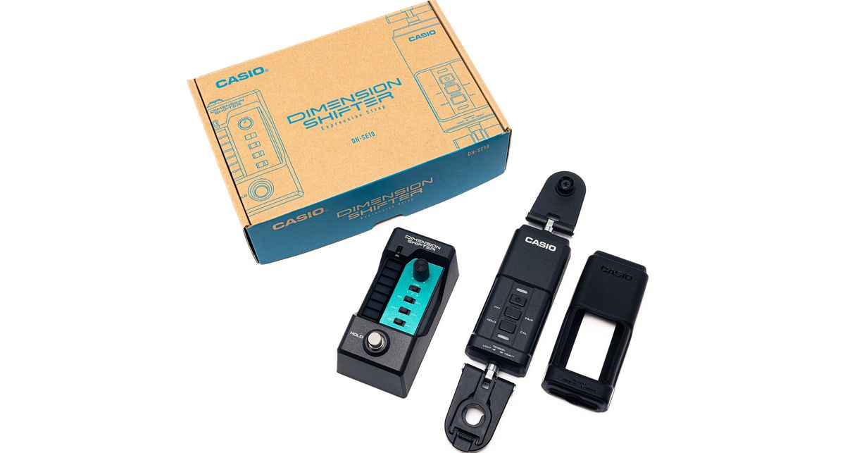 Casio DN-SE10 Dimension Shifter: this ground-breaking device allows guitar players to control their effects via their guitar strap.