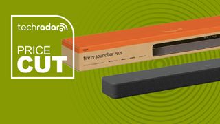 Prime Day soundbars on green background
