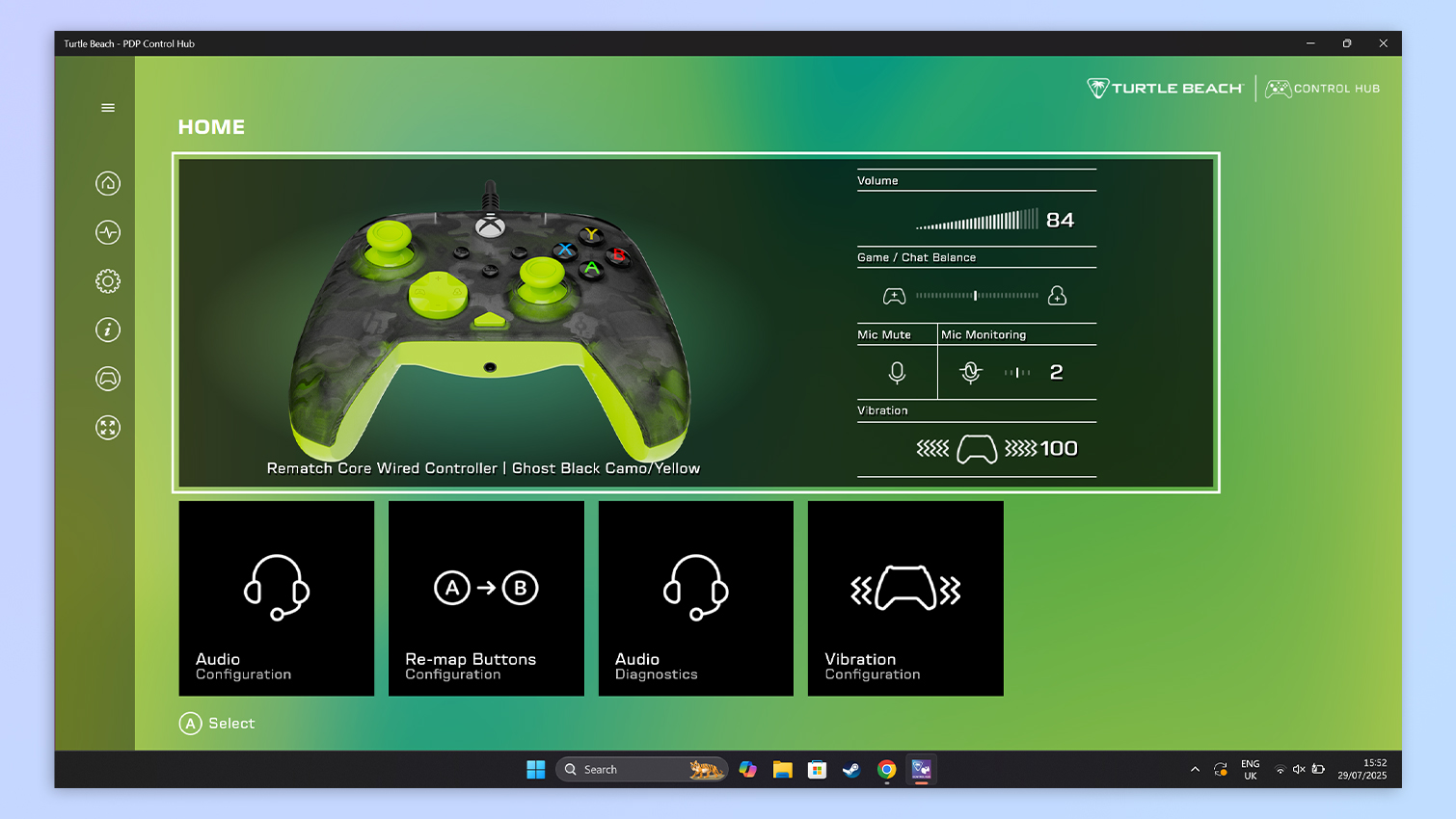 Turtle Beach PDP Control Hub screenshot