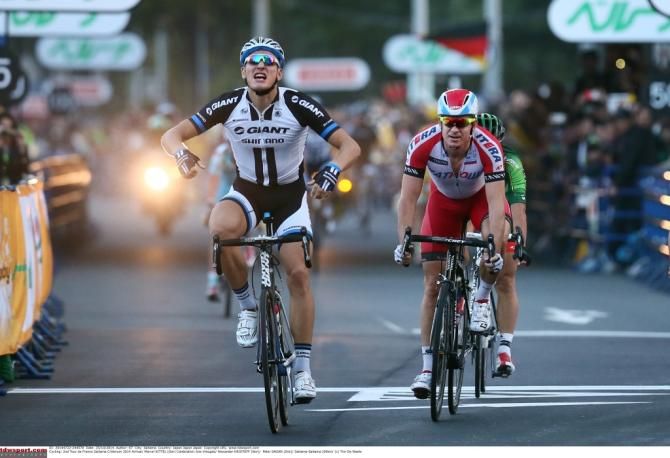 Marcel Kittel (Giant-Shimano) wins in Saitama.
