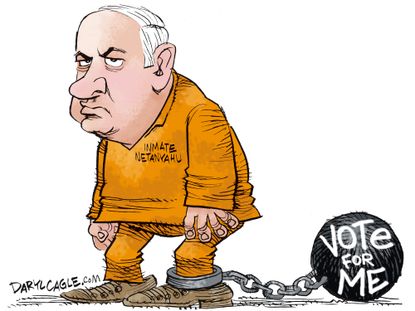 Political Cartoon U.S. Benjamin Netanyahu Israel Prime Minister Election