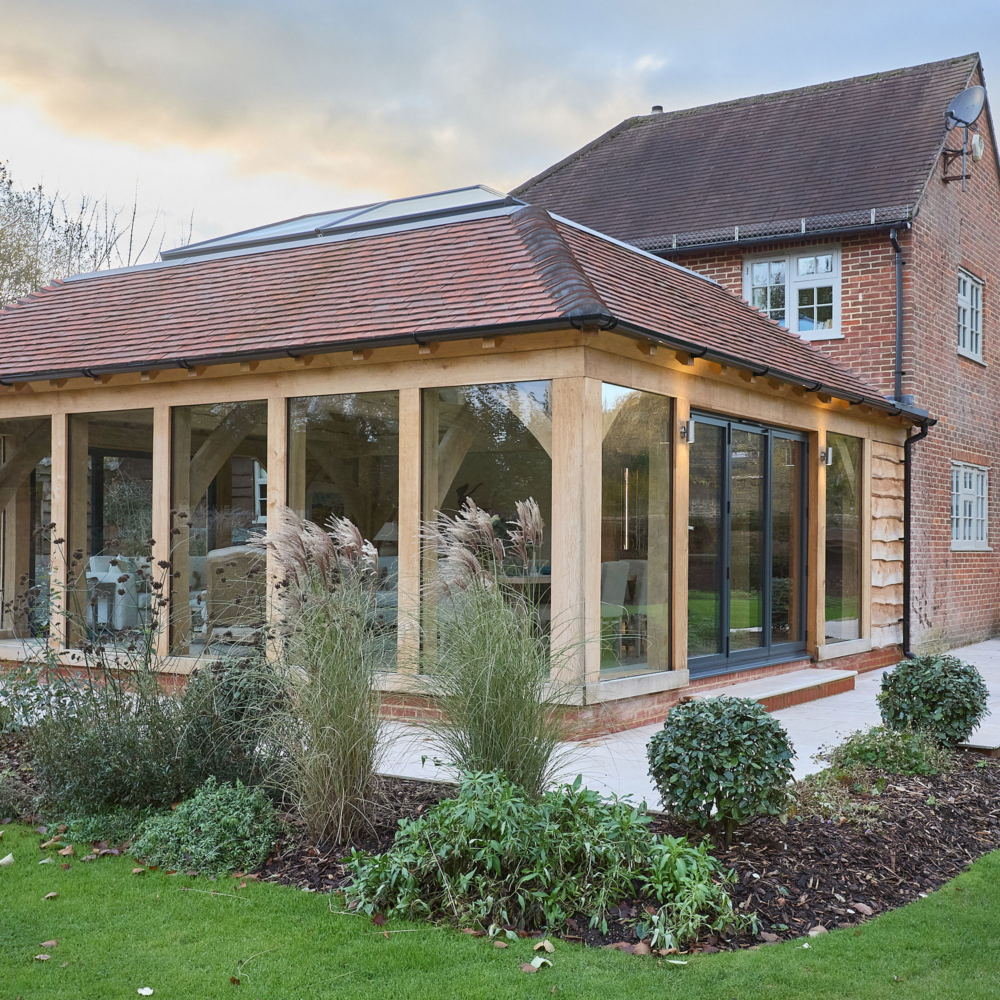 oak frame kitchen extension