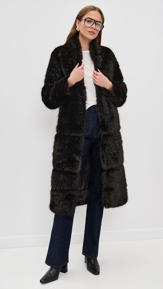 Apparis Faux Fur Sylke Sable Coat