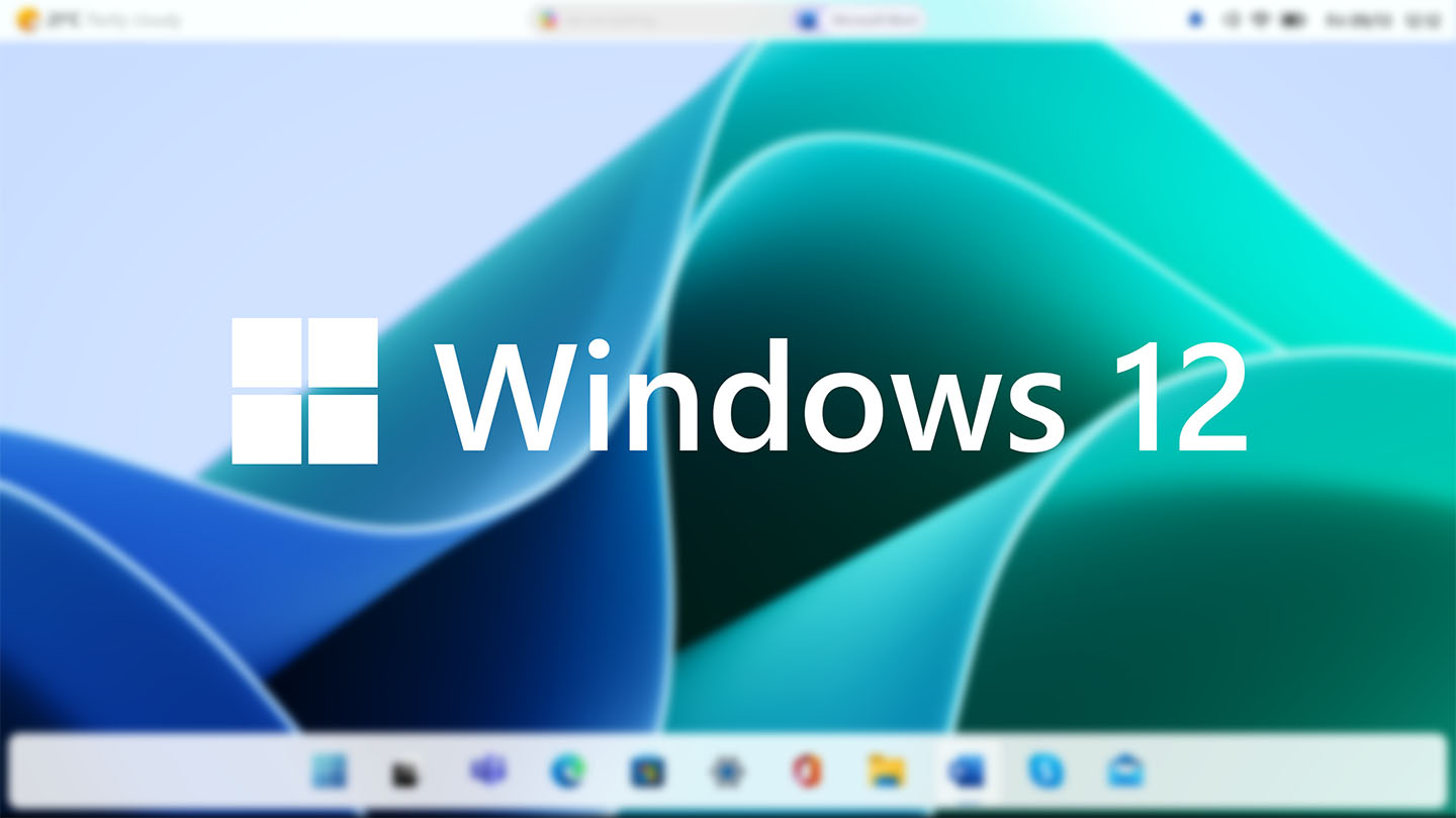 Maqueta de presentación de Windows 12