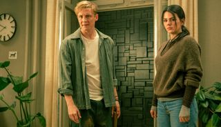 Matthias Schweighöfer as Tim and Ruby O. Fee as Olivia in Brick