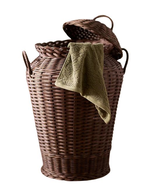 Rattan Urn Handled Laundry Basket