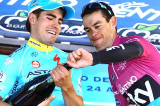 Richie Porte and Mikel Landa on the Giro del Trentino podium