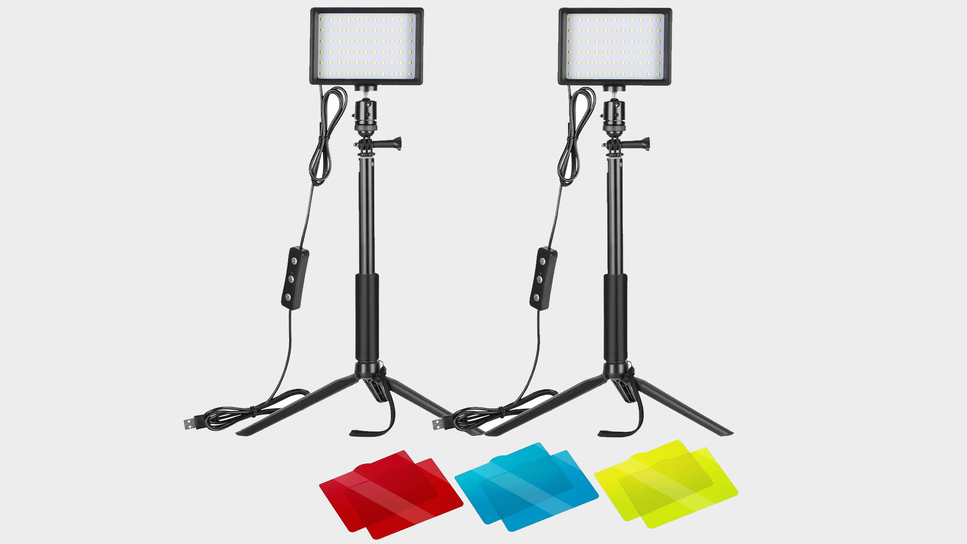 Neewer 2 pack dimmable USB LED video lights