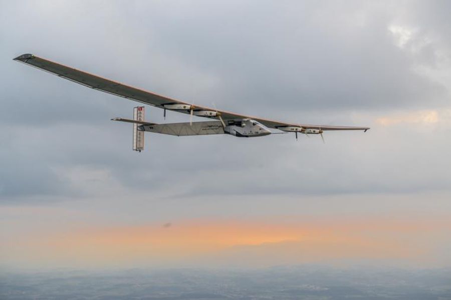 Solar Impulse 2 at dawn