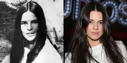 Ali MacGraw (1969) and Kendall Jenner