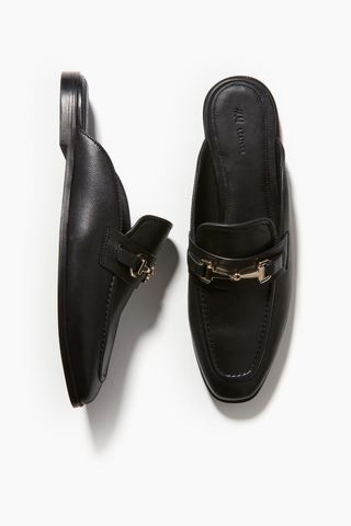 Leather Mule Loafers