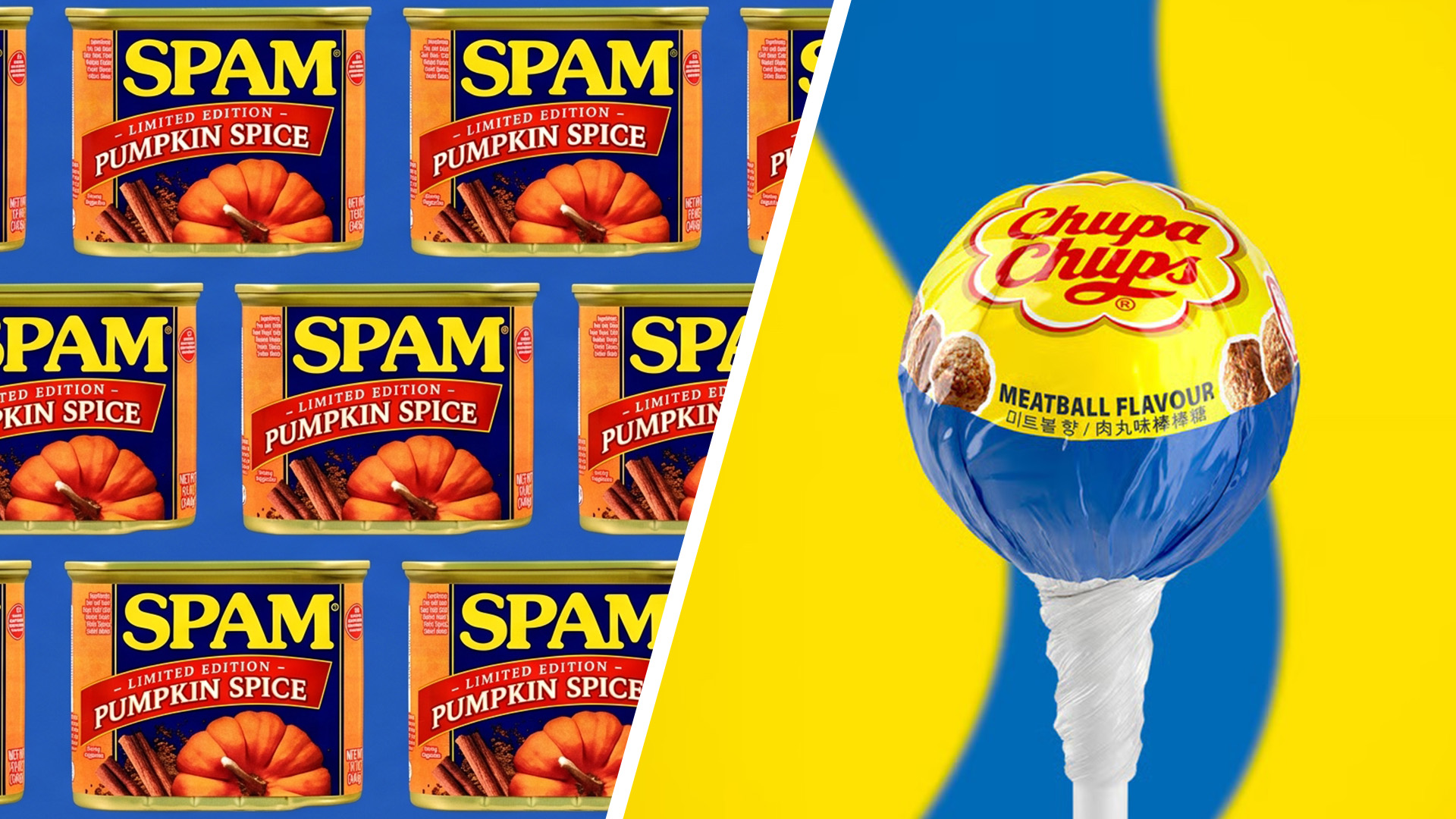Pumpkin spice Spam and the IKEA x Chupa Chups lollipop