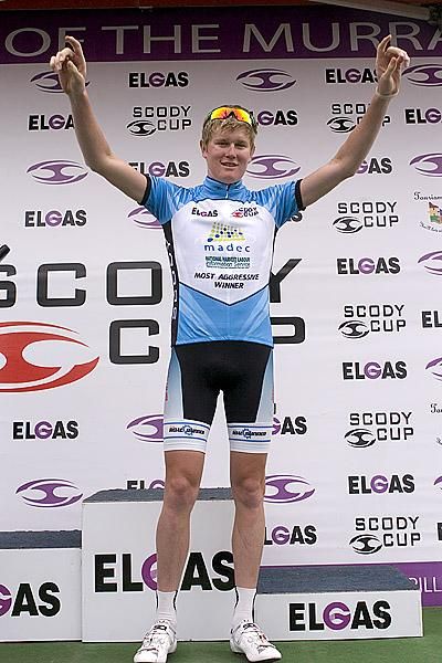 New South Wales Institute of Sport's (NSWIS) Aaron Donnelly was awarded the MADEC Most Aggressive rider of the Tour.