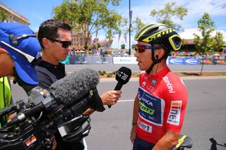 Robbie McEwen and Caleb Ewan talks sprints on stage 6 at the Tour Down Under