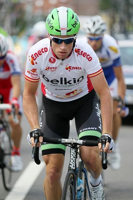 Mark Renshaw (Belkin) in the lead at the Eneco Tour