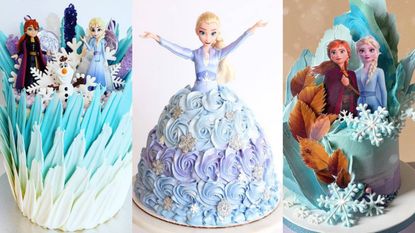 Frozen Them Girl Birthday Cake - Custom Cakes In Lahore - Cake Feasta