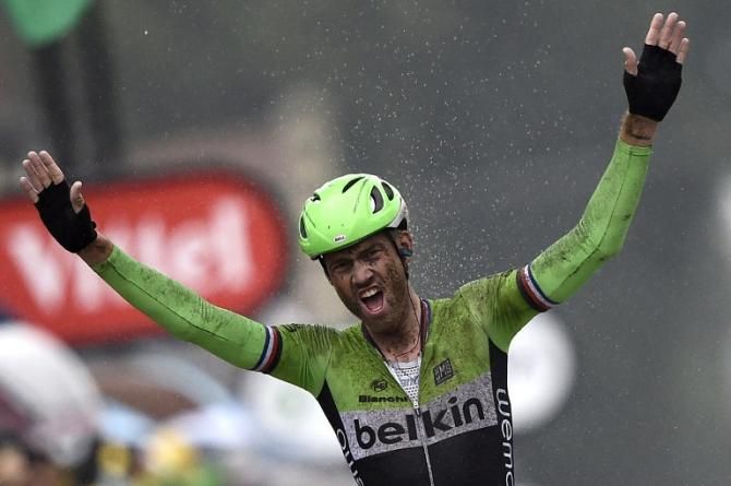 Lars Boom (Belkin) wins the Tour de France's stage 5