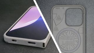 Two photos of an iPhone case with a USB-C port