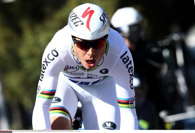 World Champion Tony Martin had a slow start to the time trial