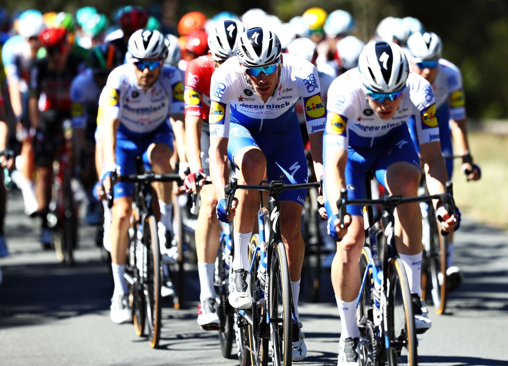SAINTMARTINDERE FRANCE SEPTEMBER 08 Tim Declercq of Belgium and Team Deceuninck QuickStep during the 107th Tour de France 2020 Stage 10 a 1685km stage from ile dOleron Le Chateau dOleron to ile de Re Saint Martin de Re TDF2020 LeTour on September 08 2020 in Saint Martin de Re France Photo by Michael SteeleGetty Images