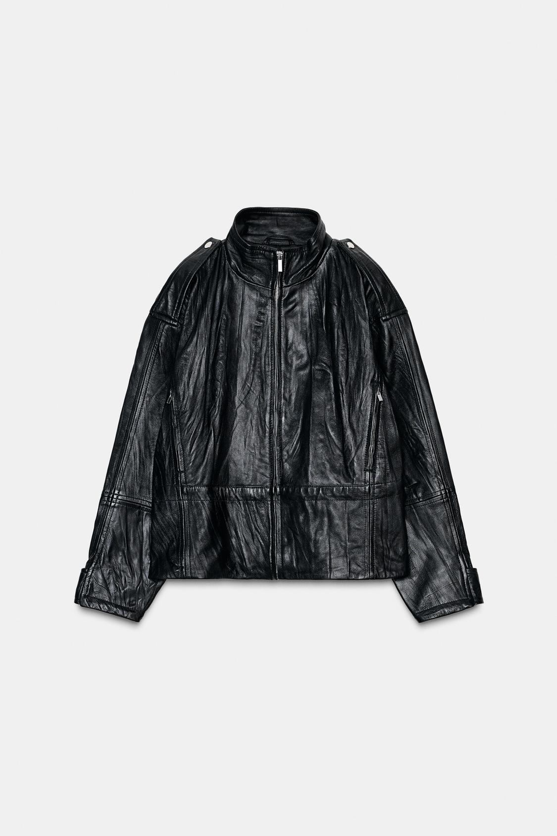 Zara leather jacket
