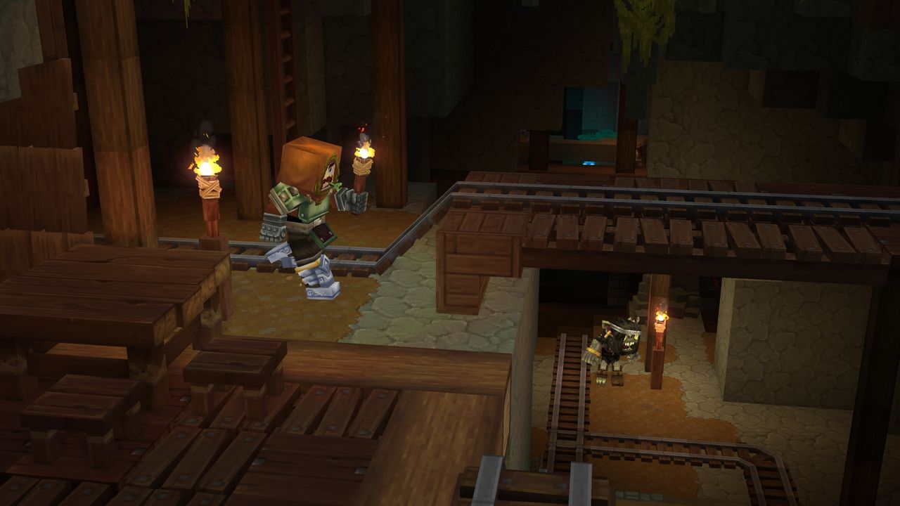 An in-development image of blocky RPG Hytale from July 2021.