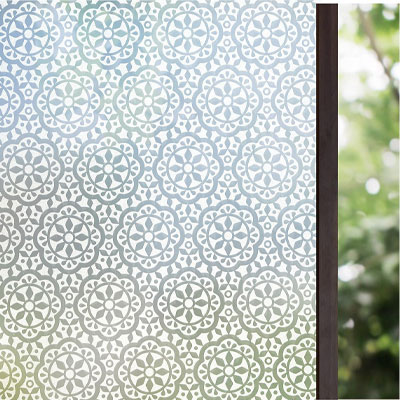 patterned self-adhesive window film