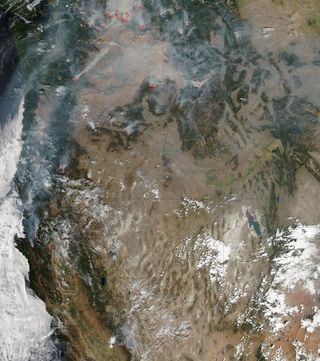 Western Wildfires from Space, August 2015