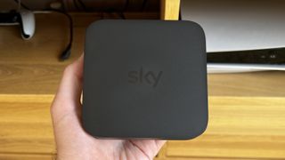 Sky Steam box held in a hand