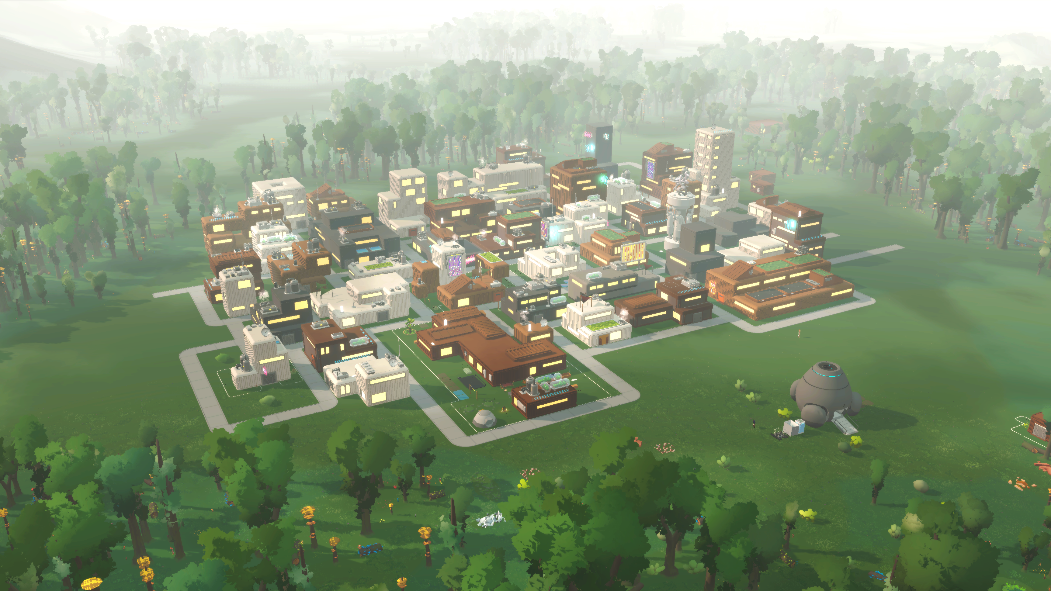 A screenshot from upcoming MMO life simulator Seed.