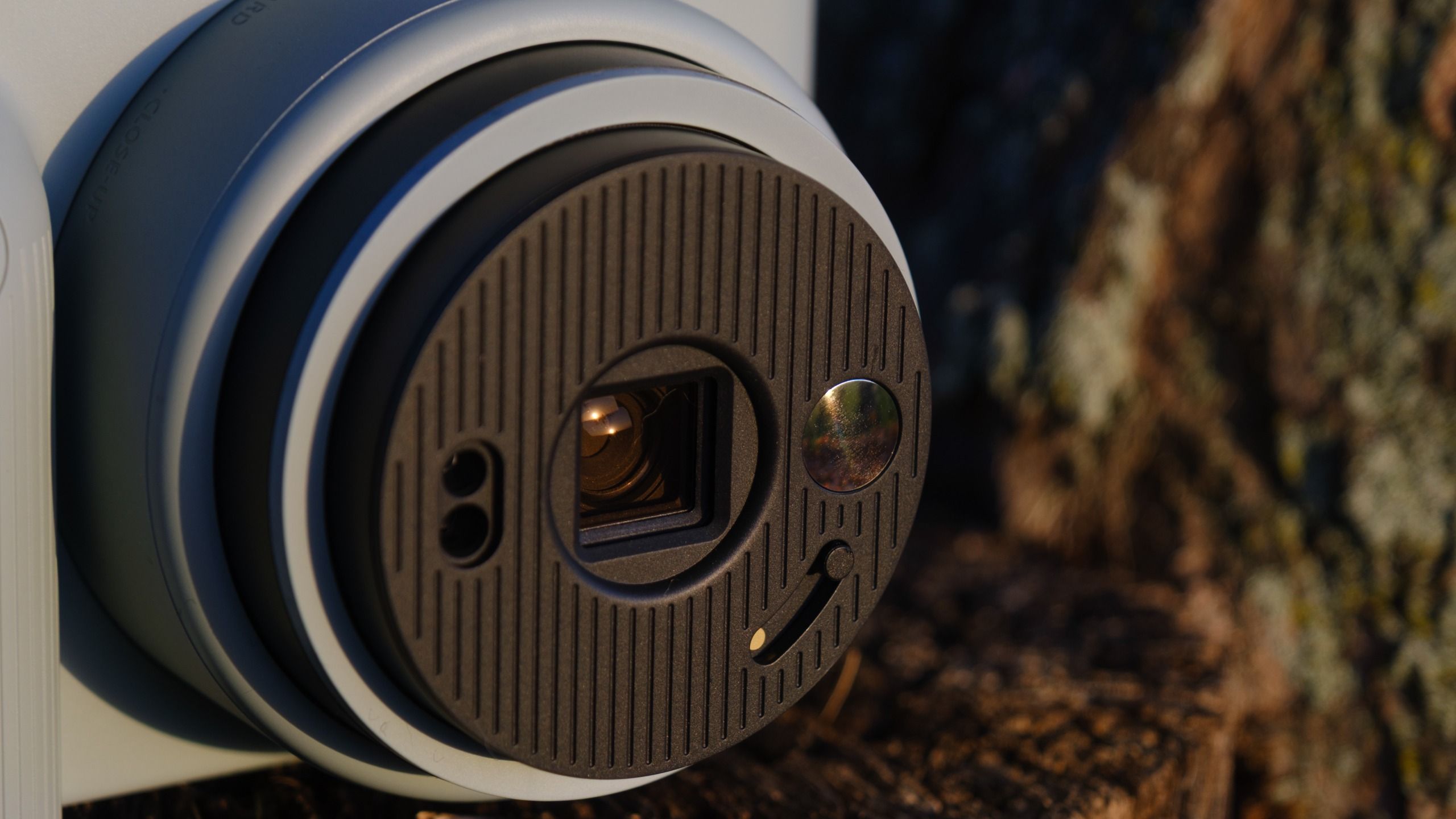 The Fujifilm Instax Square 2 camera photographed outside 