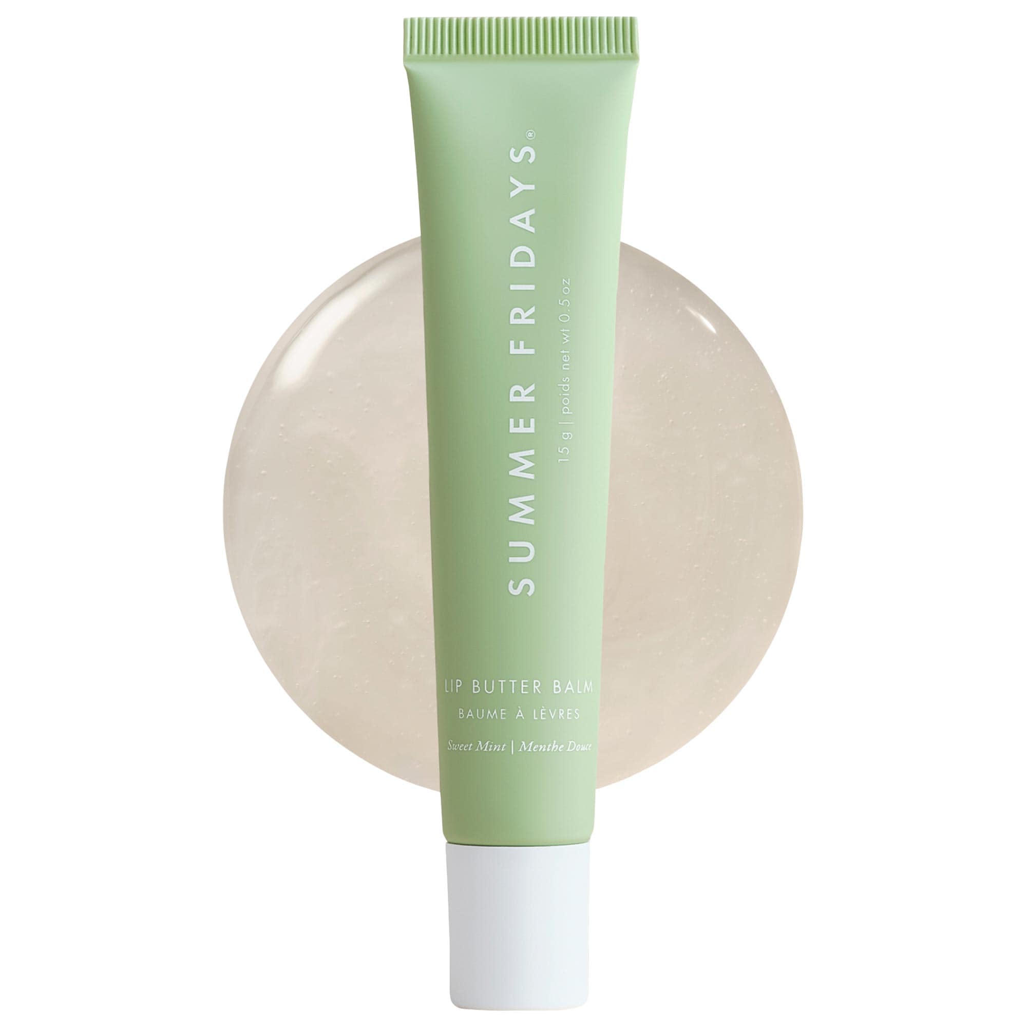 Lip Butter Balm Treatment for Hydration + Nourishing Shine - Pink Sugar - Sheer Light Pink