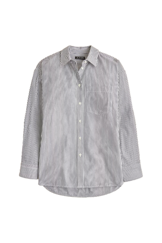 J.Crew Étienne Oversized Shirt in Striped Cotton Poplin