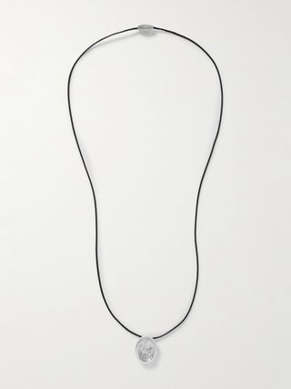Aesop Sterling Silver and Cord Necklace