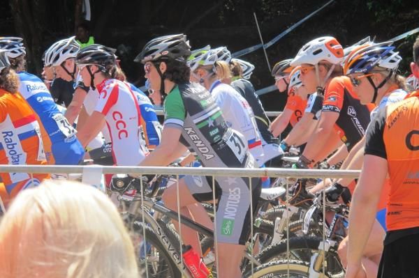 Mary McConneloug at the start of the Pietermaritzburg World Cup