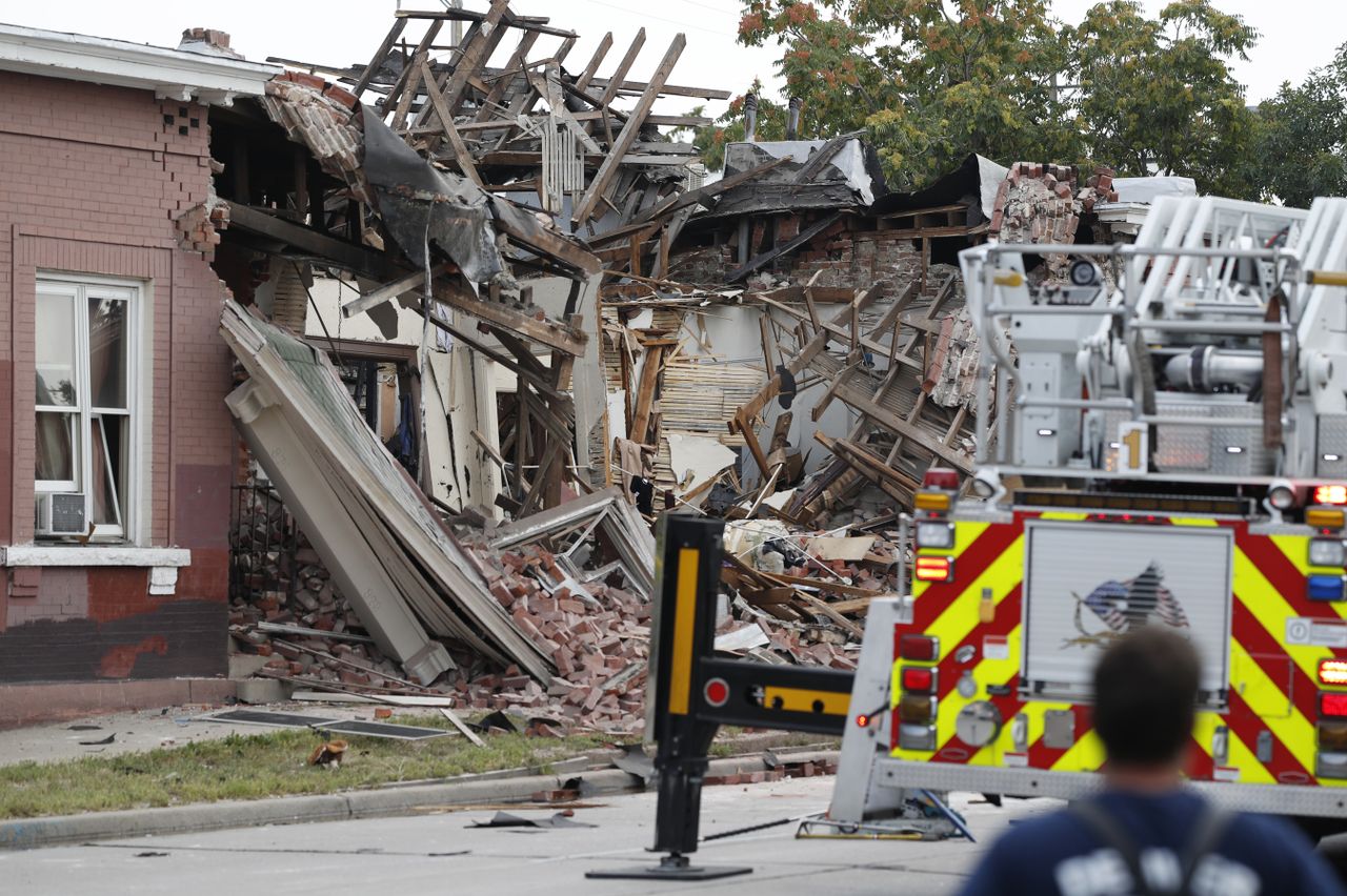 The aftermath of the explosion in Denver.