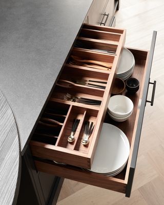 cutlery drawer in kitchen