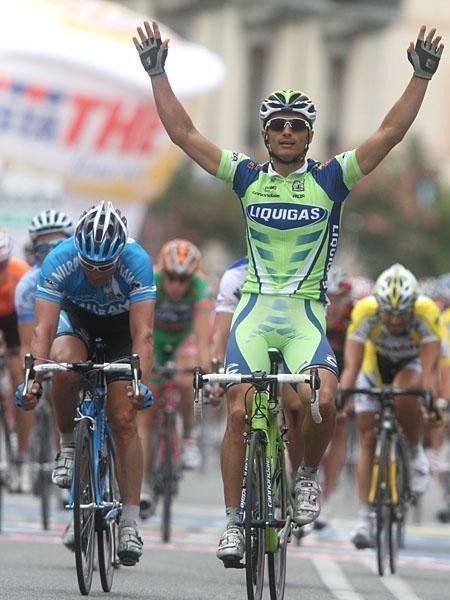 Liquigas both defended the jersey and won the stage.