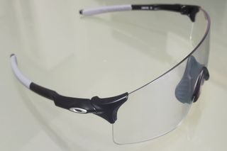 Image shows the Oakley EV Zero Blades photochromic sunglasses.