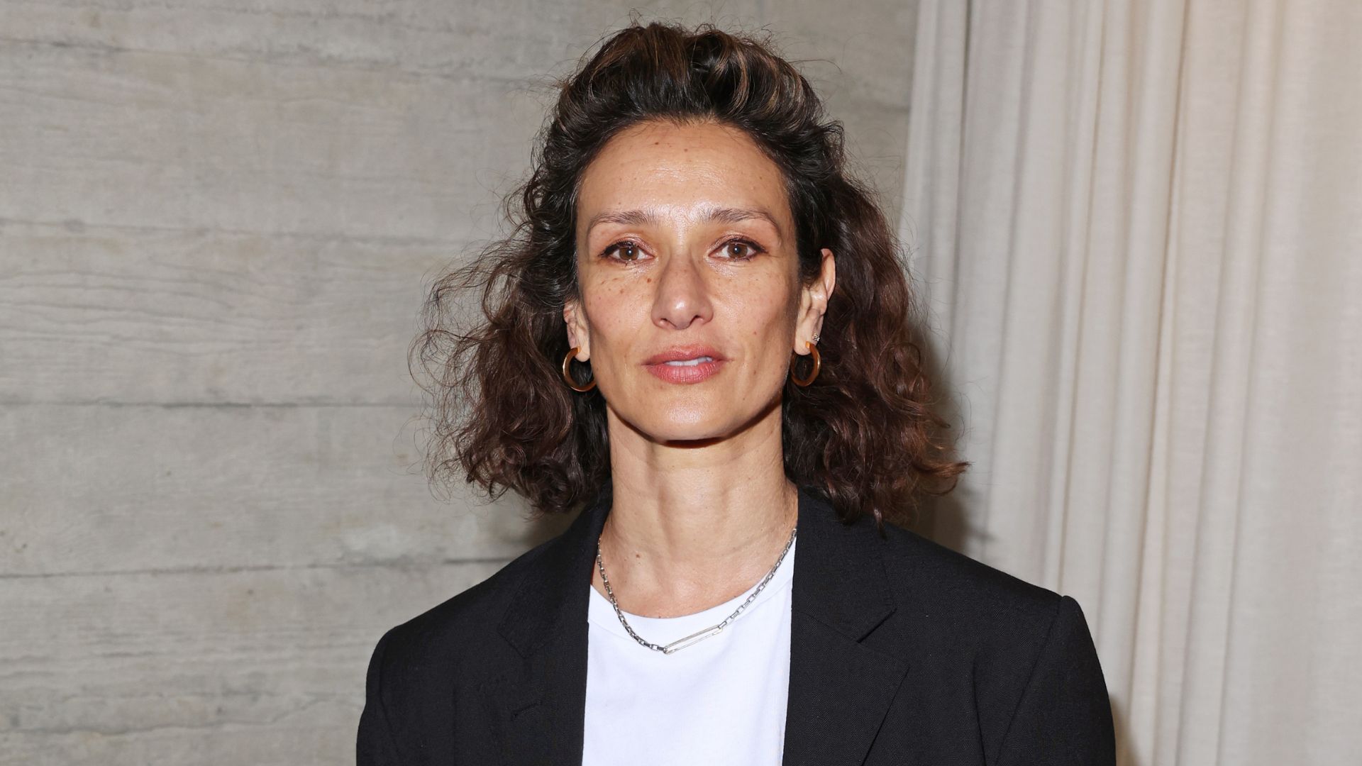 Indira Varma attending a ME+EM dinner at Lasdun, The National Theatre, in London, England