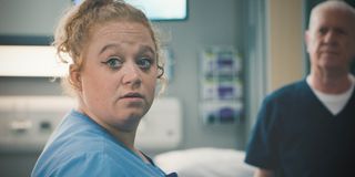 Robyn confides in Charlie about her pregnancy in 'Casualty.'
