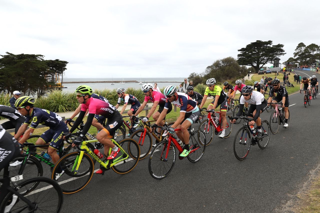 A mix of colourful bikes and kit on show