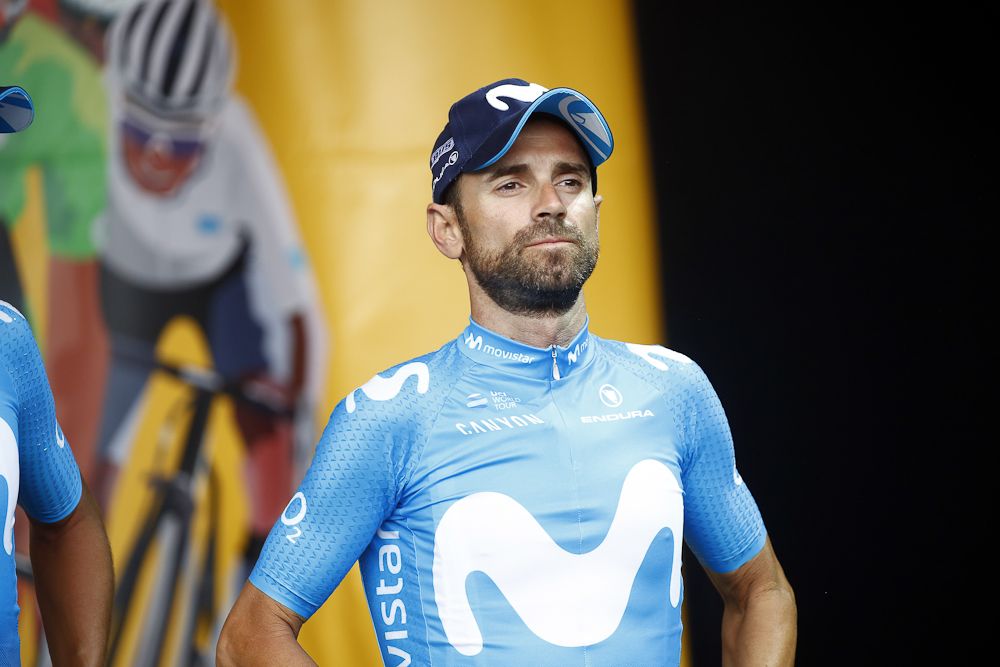 Alejandro Valverde looks ready to race at the 2018 Tour de France team presentation