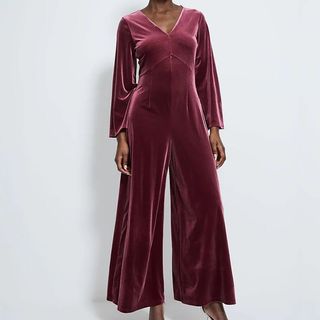 velvet jumpsuit