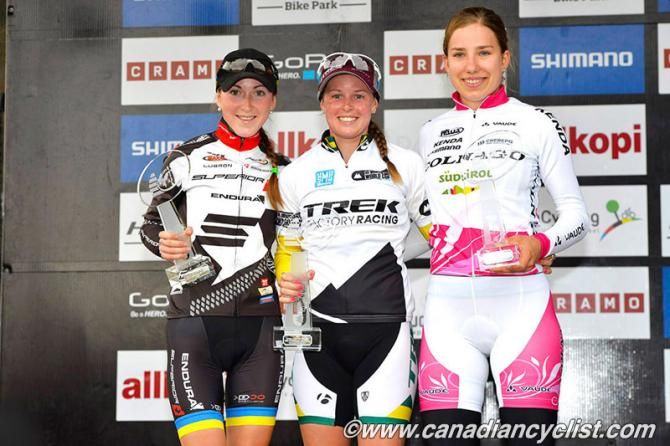 Final World Cup: Yana Belomoyna, Rebecca Henderson, Andrea Waldis
