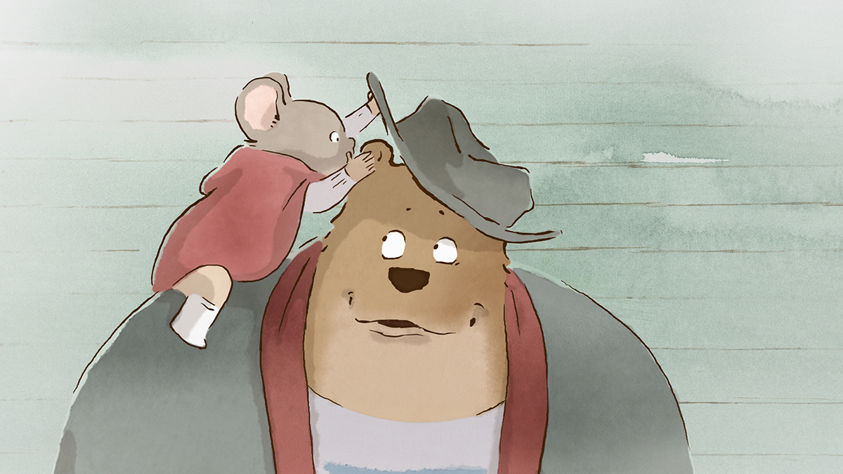 A still from the animated film Ernest & Celestine